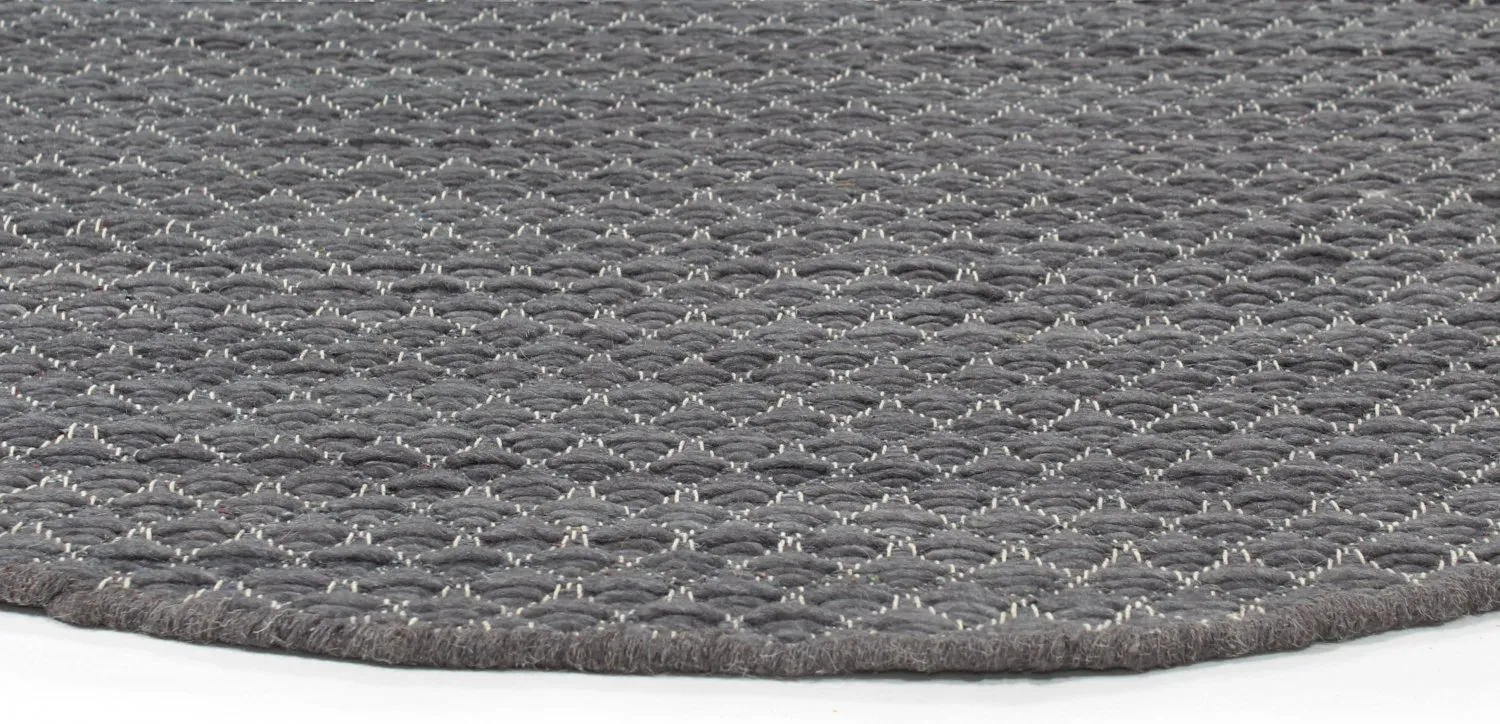 Kruhový koberec - Belize (šedý)