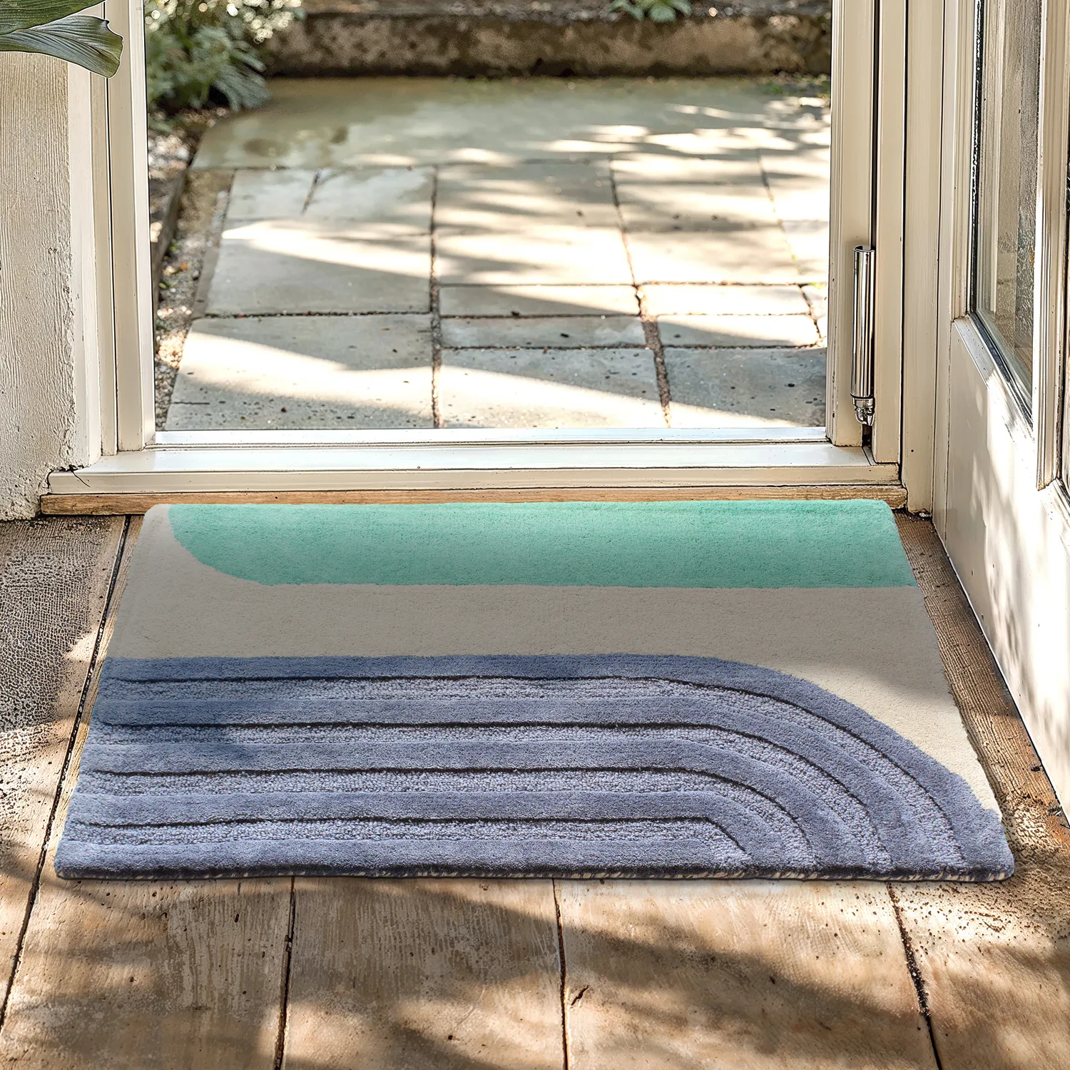 Vstupný koberec - Nadire (modrý/multi)