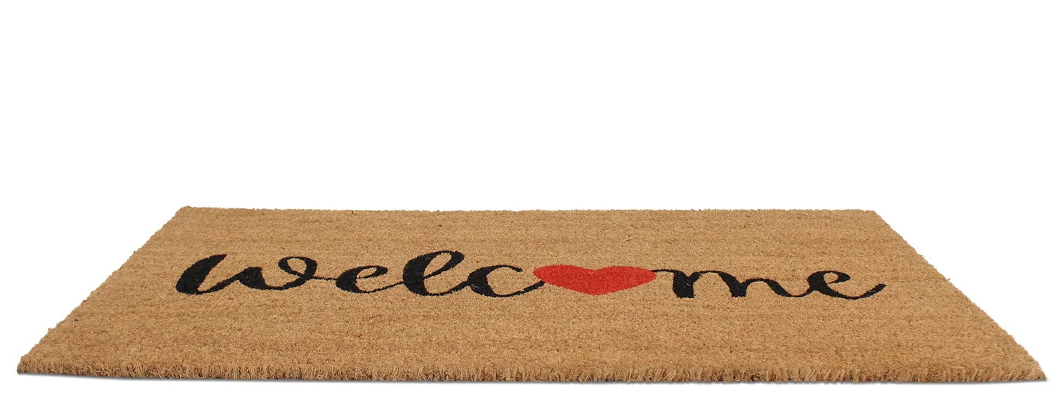 Vstupná rohož - Heart (prírodná)