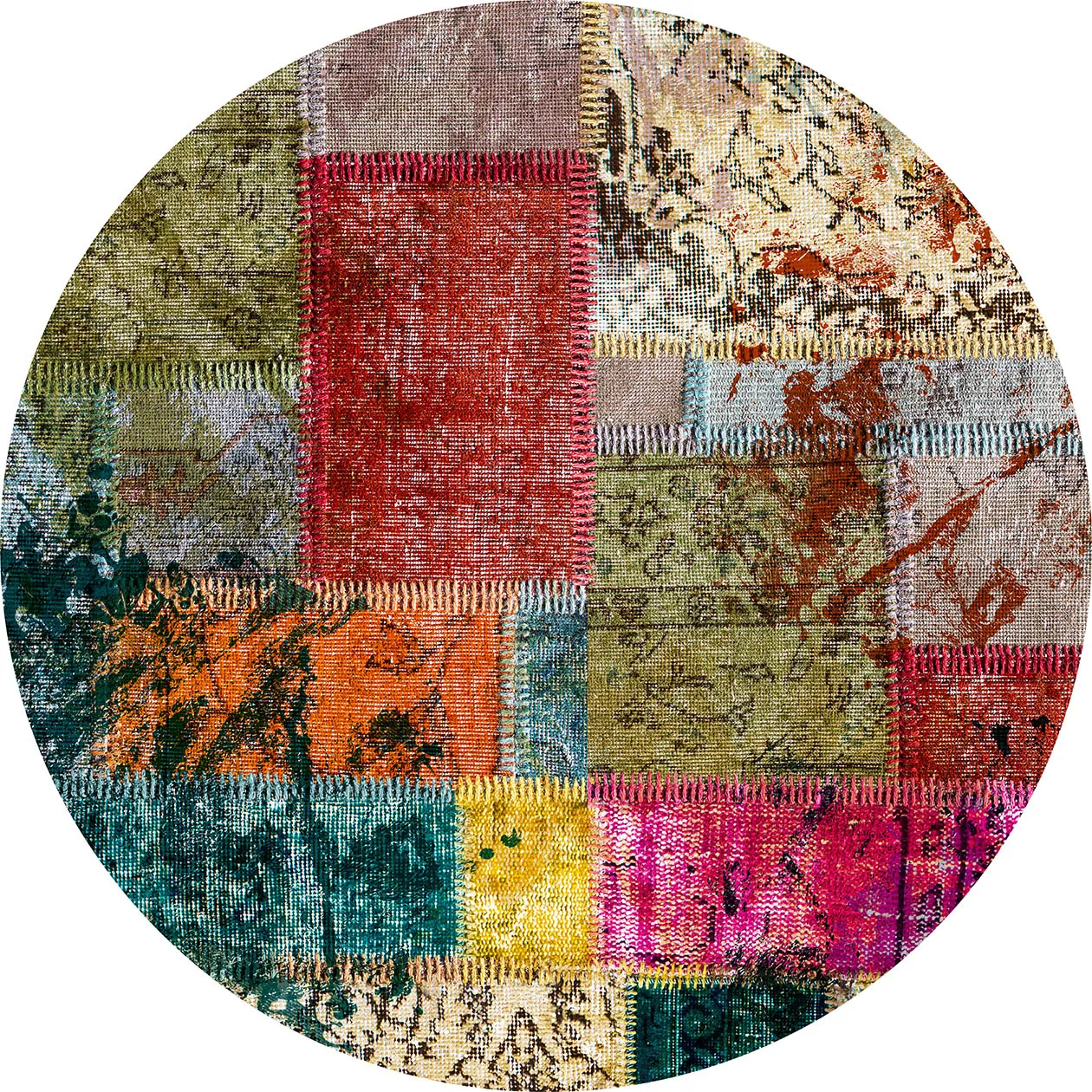 Kruhový koberec - Ariana (multicolor)