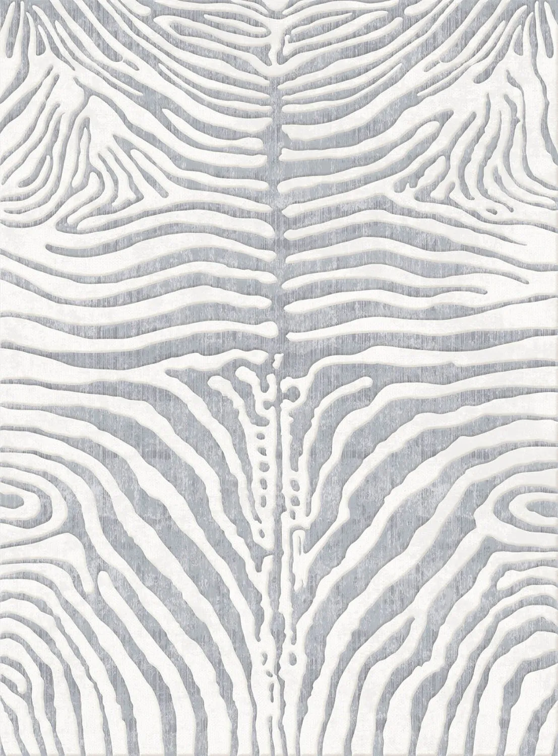 Koberec Wilton - Zebra (biela/sivá)