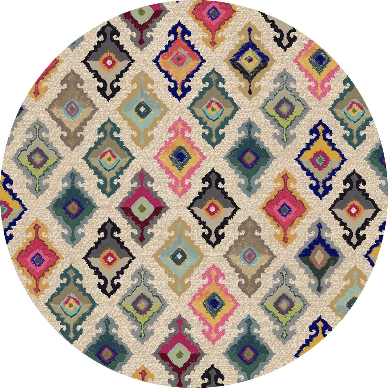 Kruhový koberec - Isparta (multicolor)