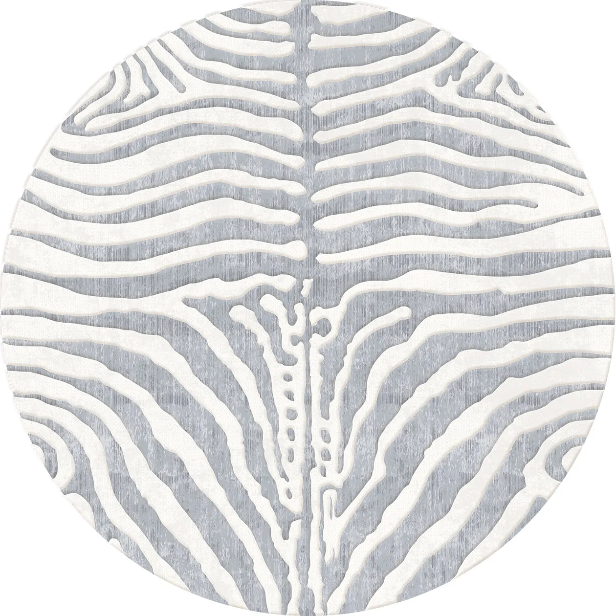 Kulatý koberec - Zebra