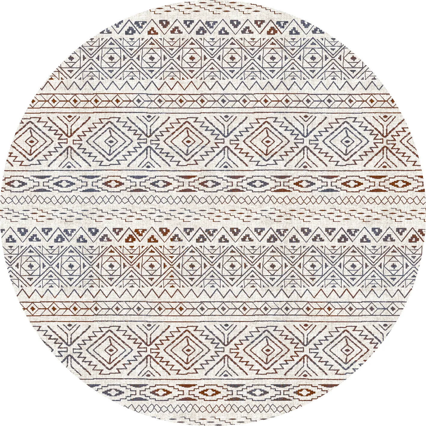 Kruhový koberec - Goulette (multicolor)