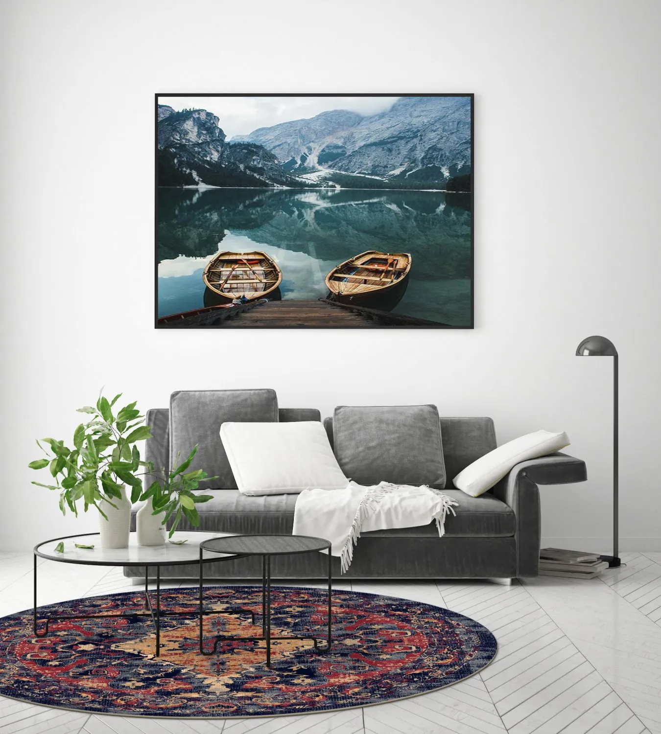 Kruhový koberec - Tabarka (viacfarebný)