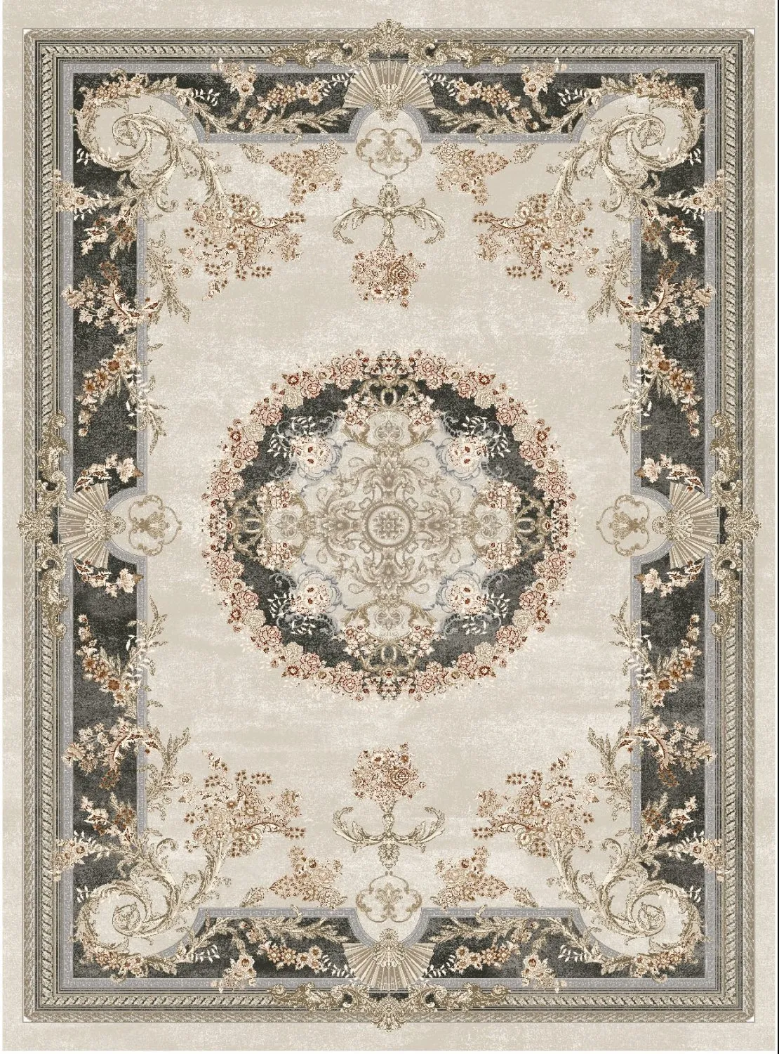 Koberec Wilton - Marand (šedá/bežová)