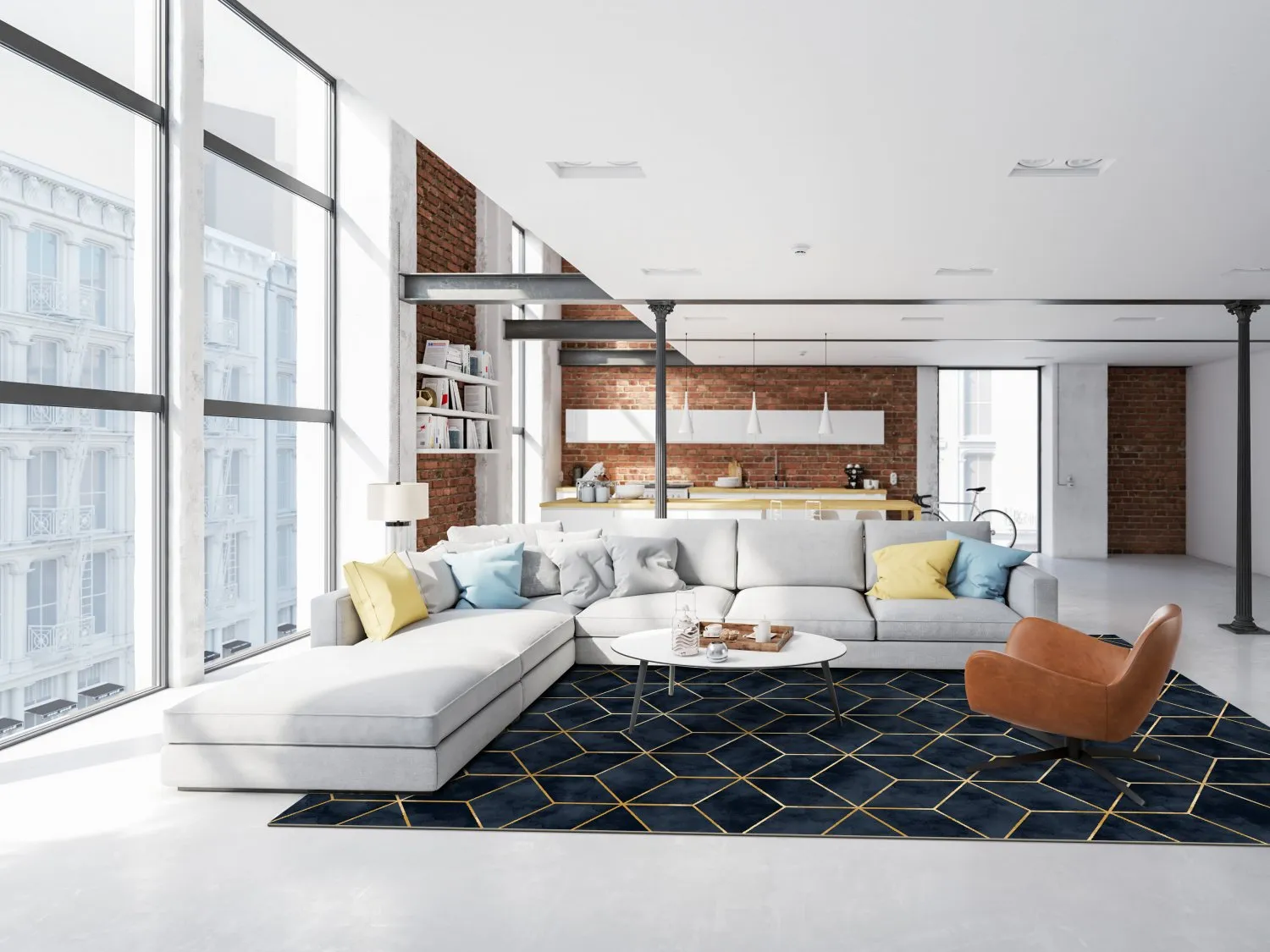 Koberec Wilton - Remy (tmavomodrý)