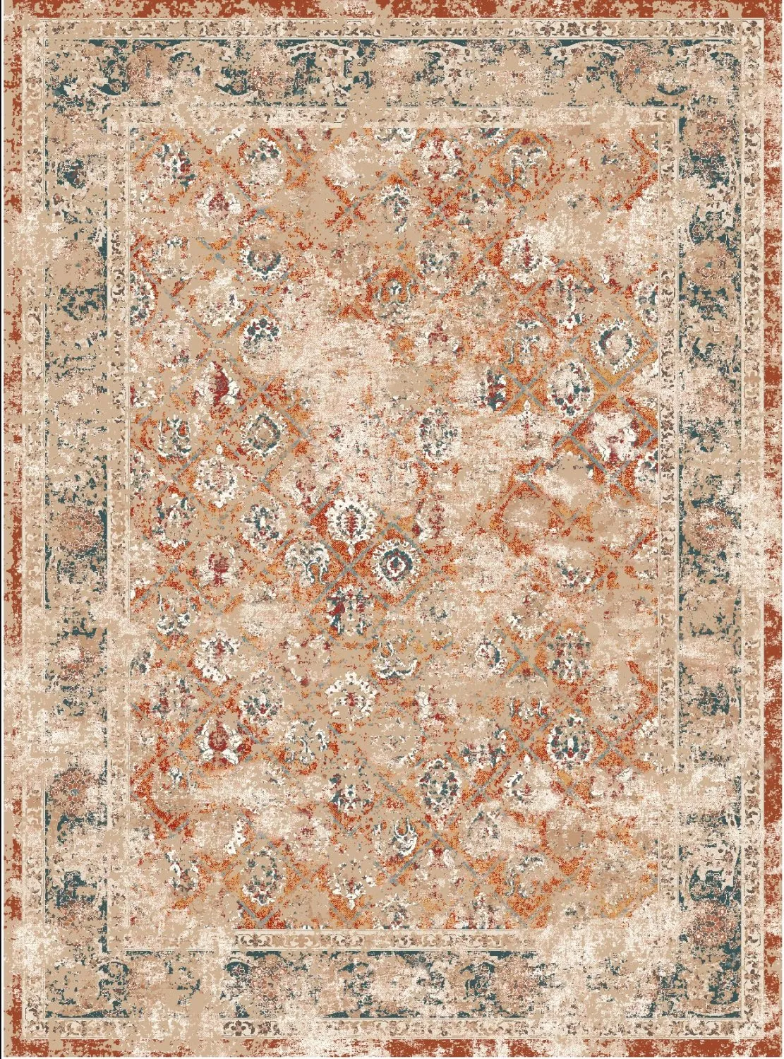 Koberec Wilton - Douz (červená/multicolor)