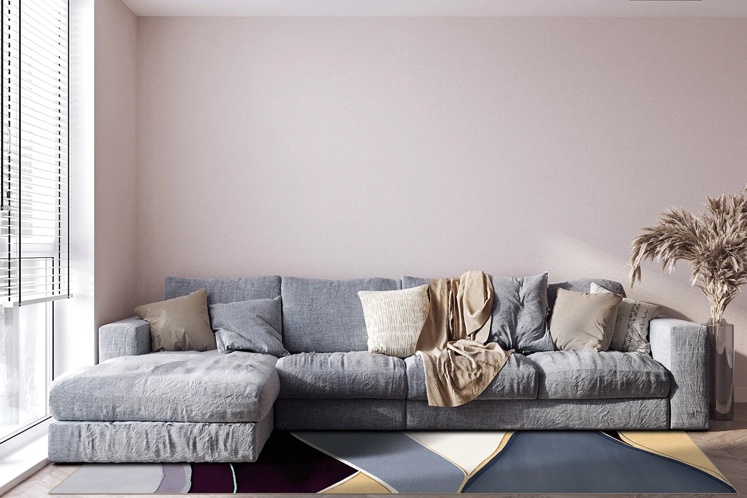 Koberec Wilton - Gaia (modrá/multi)