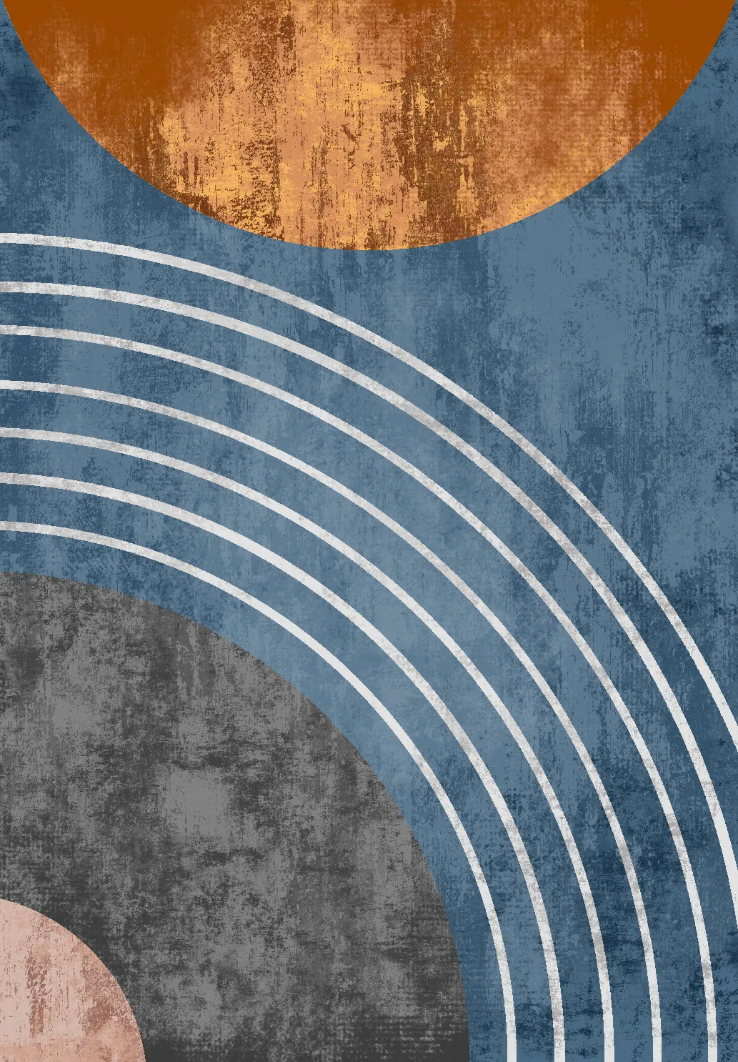 Koberec Wilton - Trixie (modrá/multi)