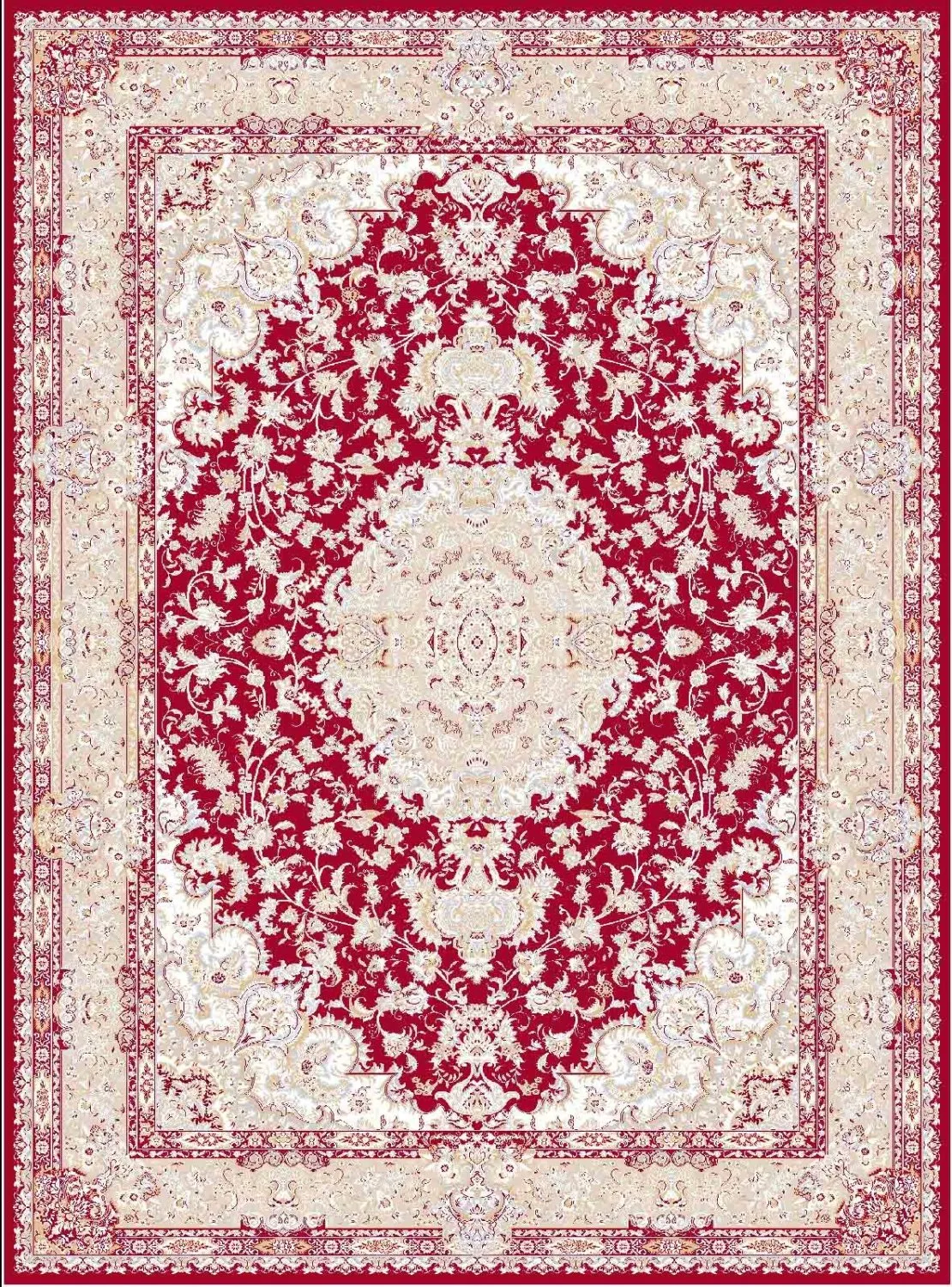 Koberec Wilton - Vakifli (červený/multicolor)