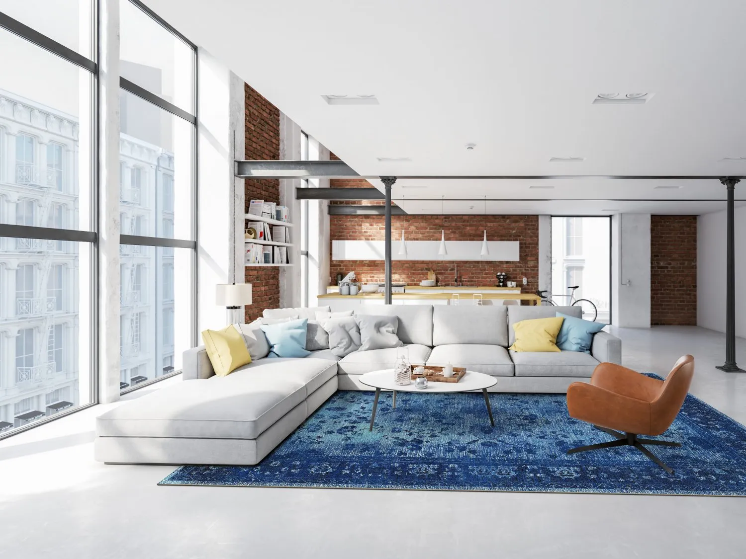 Koberec Wilton - Gombalia (modrá)