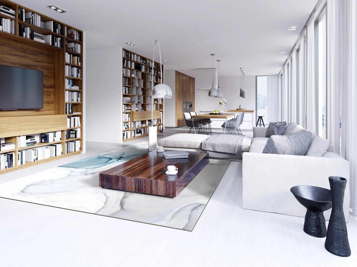 Koberec Wilton - Koloa (modrá)