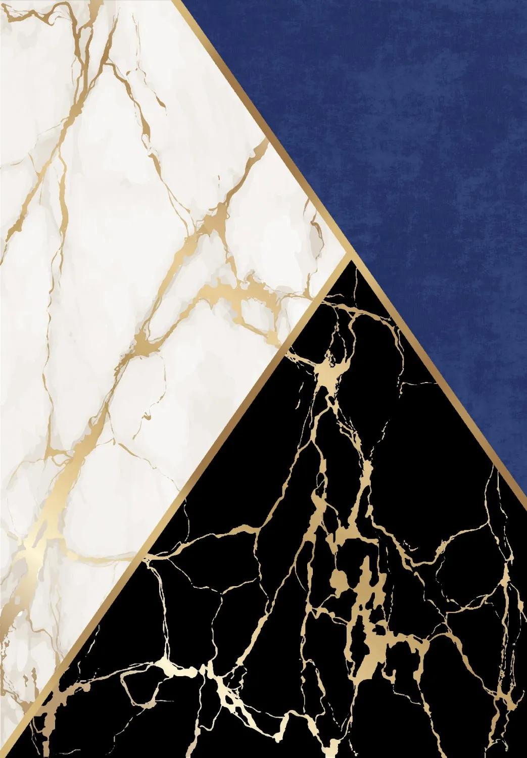 Wilton koberec - Canelli (čierna/biela/modrá)