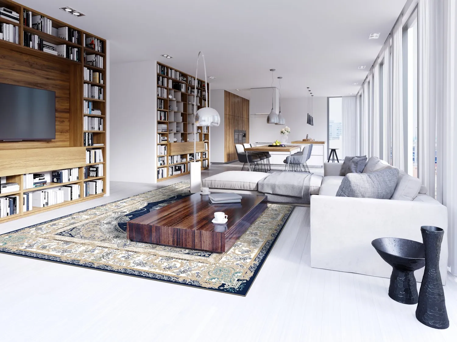 Koberec Wilton - Asara (modrý)