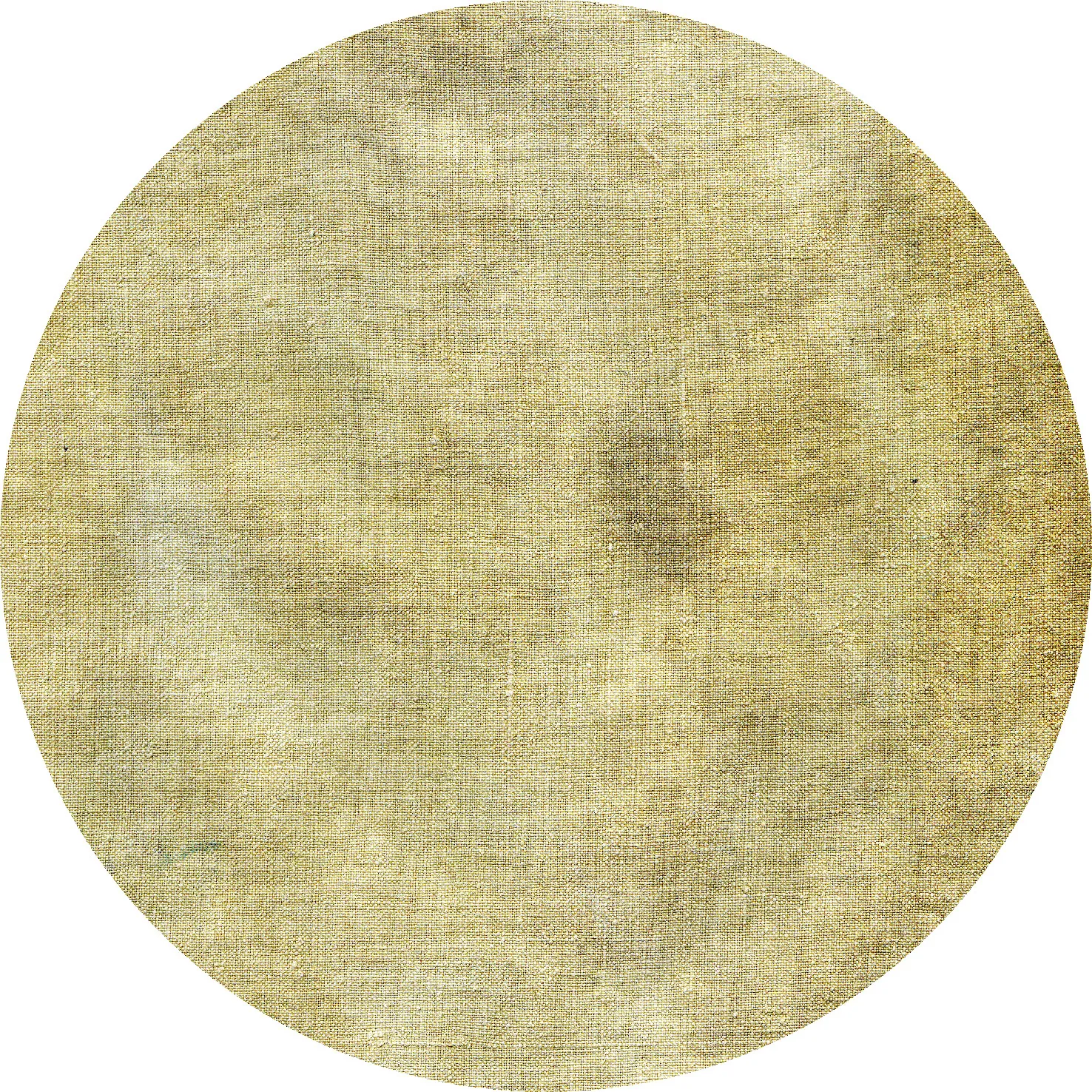 Kruhový koberec - Chodos (zlatý)