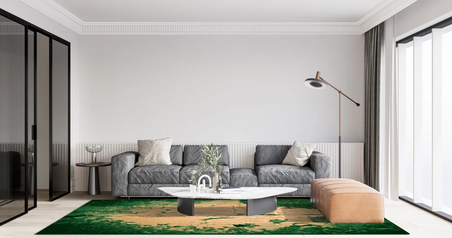 Koberec Wilton - Positano (béžový/zelený)