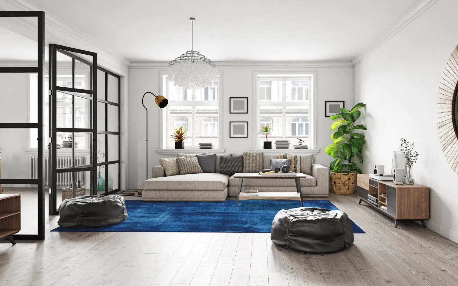 Koberec Wilton - Campile (modrý)