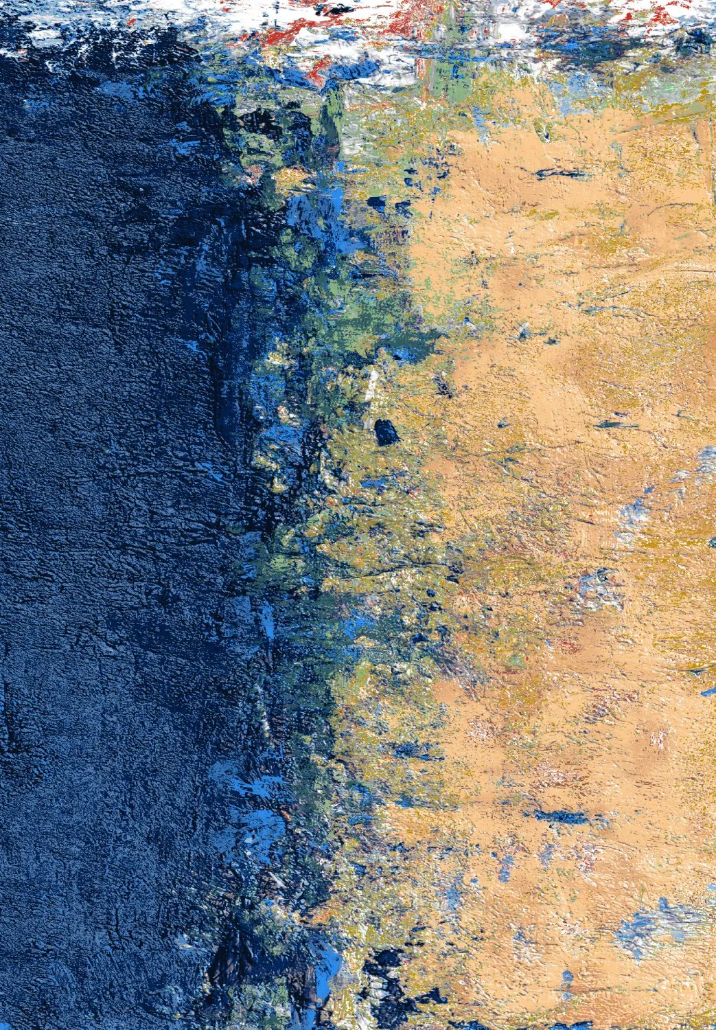 Koberec Wilton - Sindia (béžová/modrá)