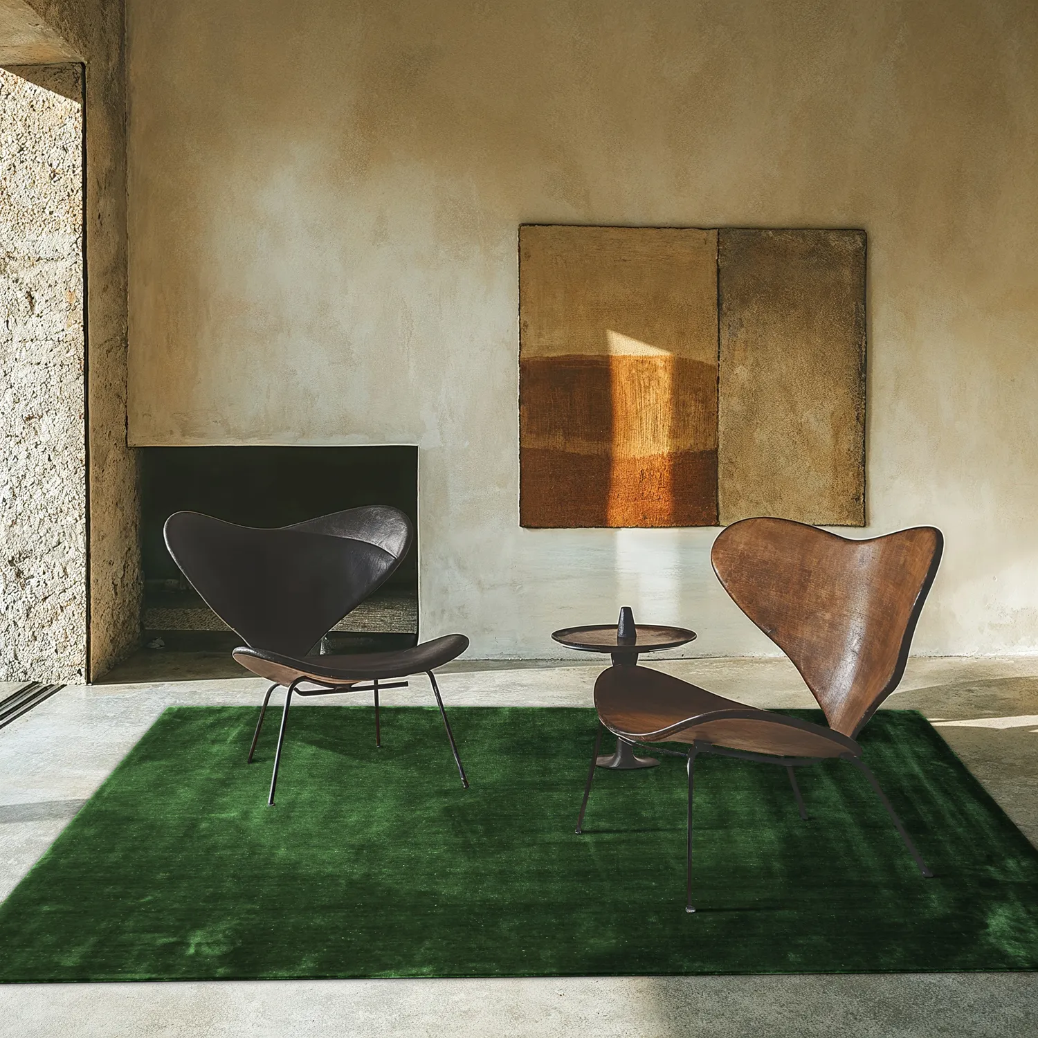 Recyklovaný PET s viskózovým vzhľadom (zelená)