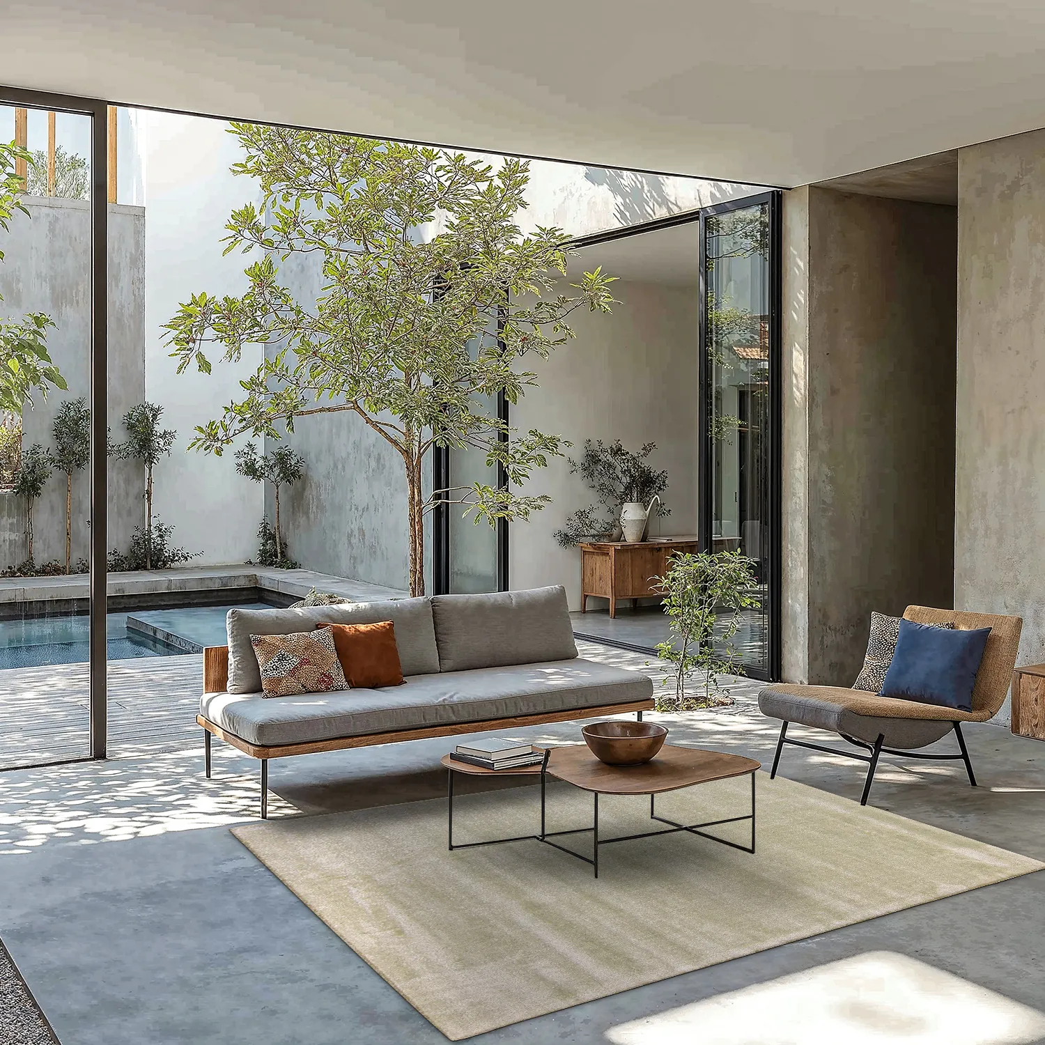 Recyklovaný PET s viskózovým vzhľadom (mentolová zelená)