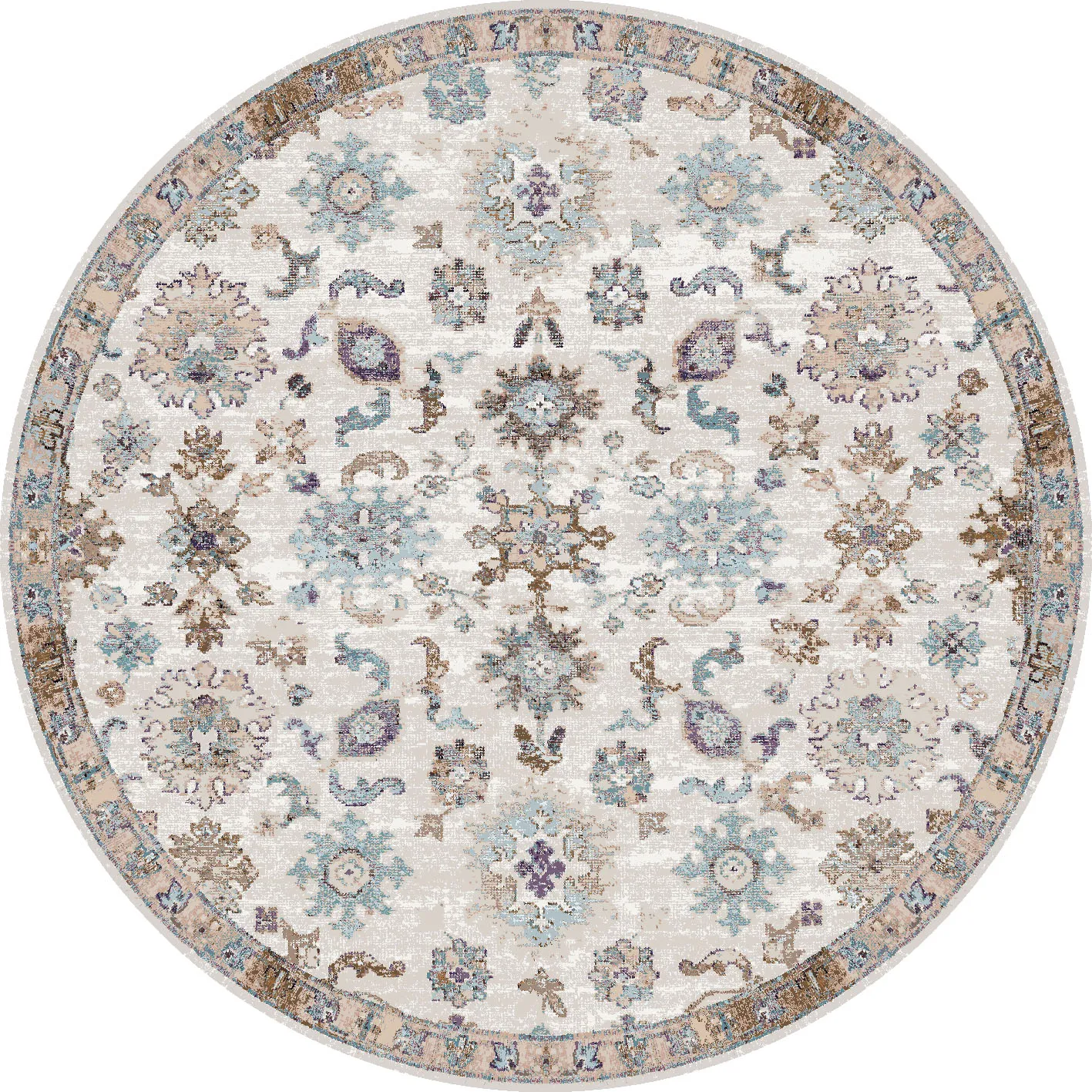 Kruhový koberec - Eden (multi)