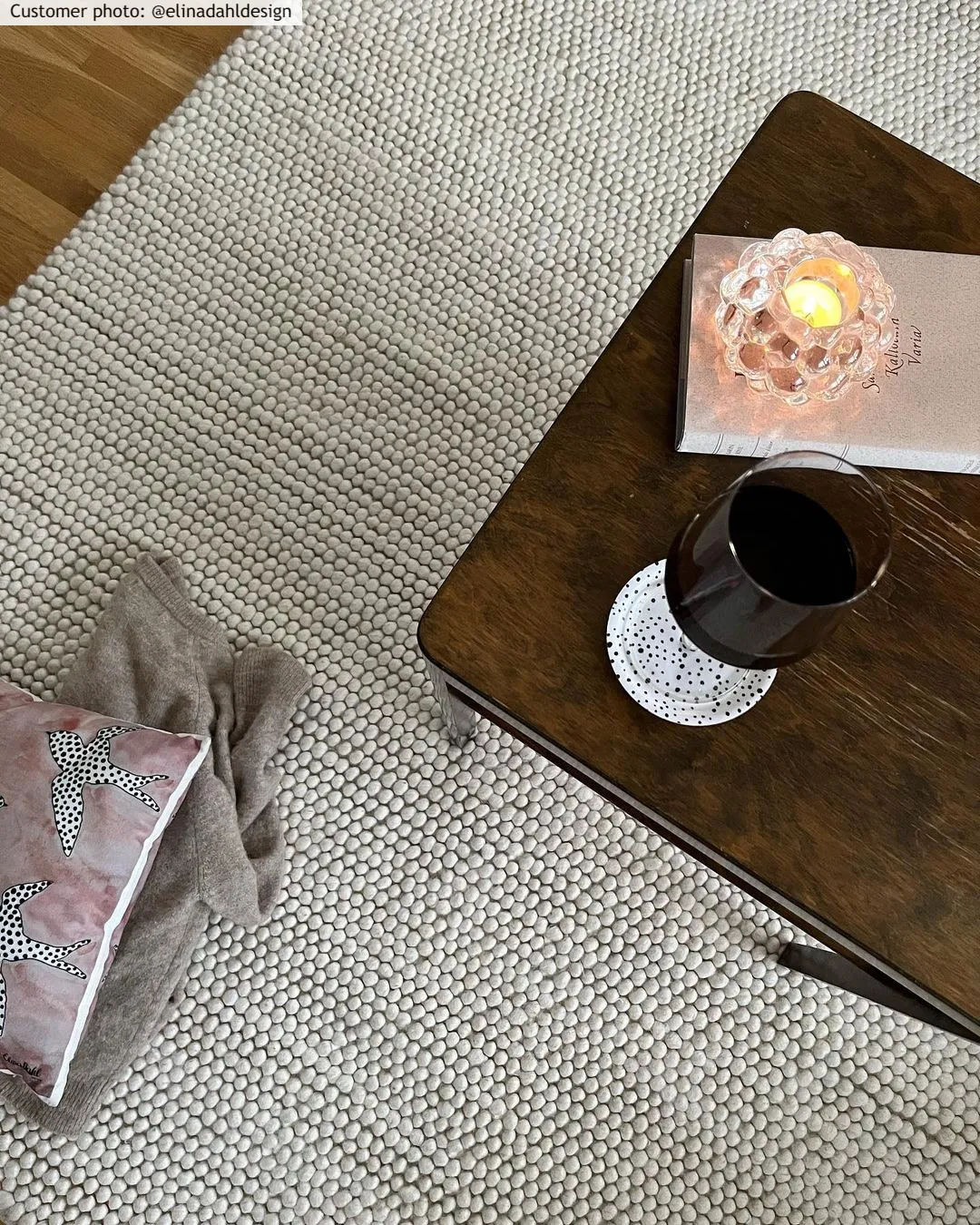 Vlnený koberec - Avafors Wool Bubble (béžový)