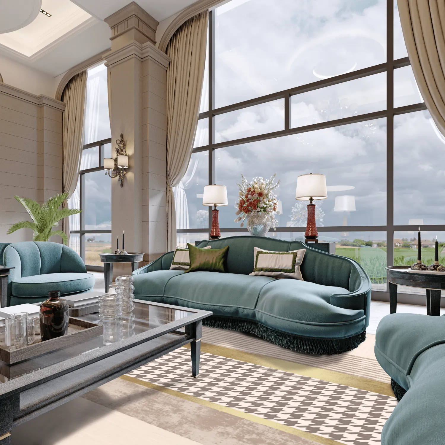 Koberec Wilton - Esme (béžový/multicolor)