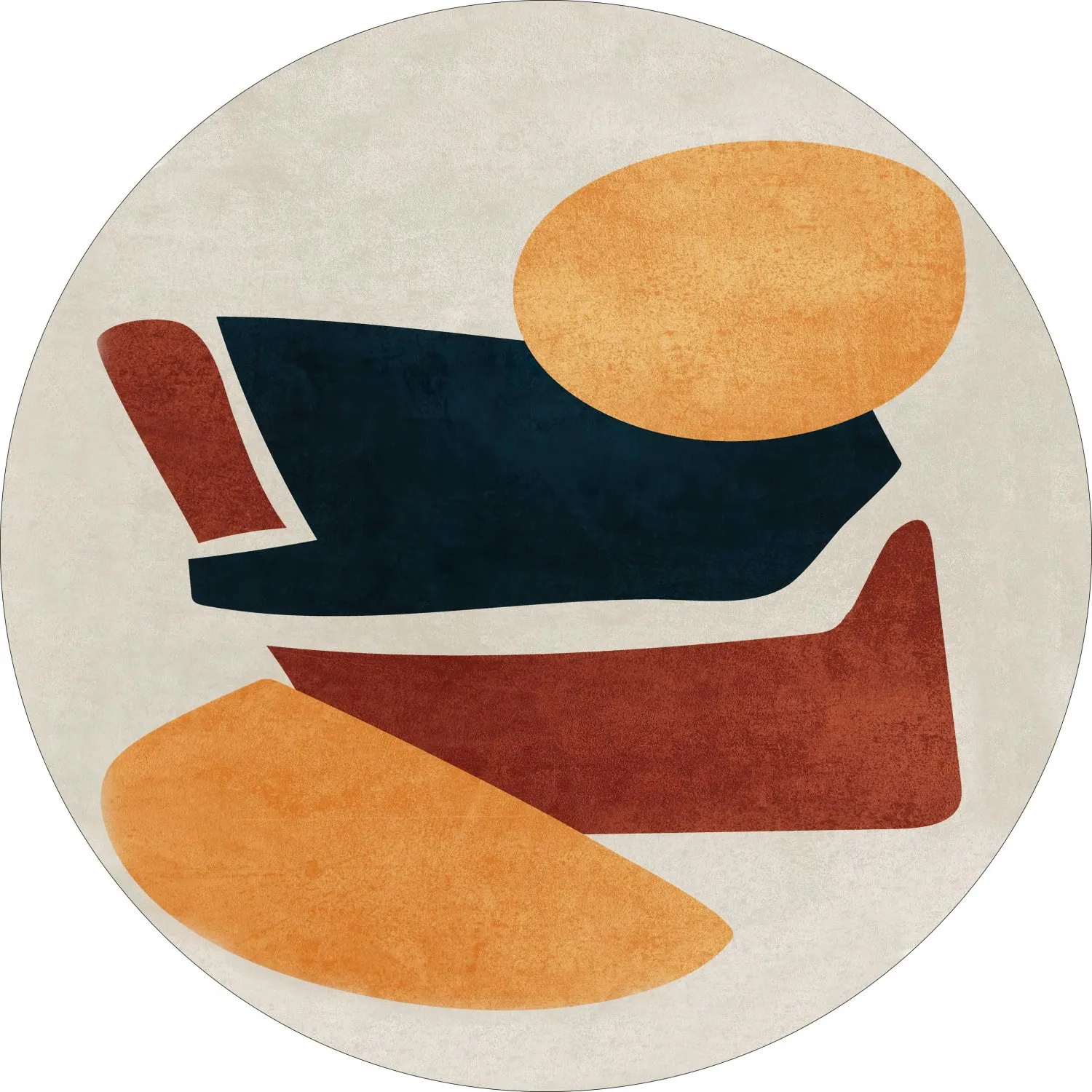 Kruhový koberec - Beira (viacfarebný)