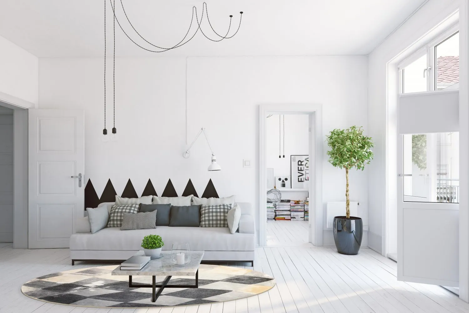 Kruhový koberec - Daire (viacfarebný)