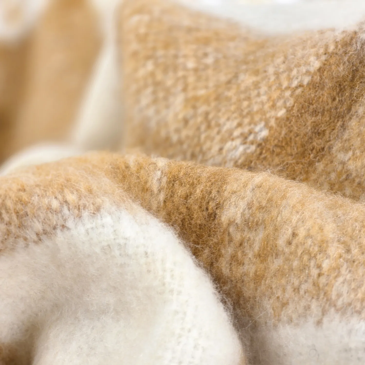 Deka z vlnenej zmesi - Rachel (žltá)