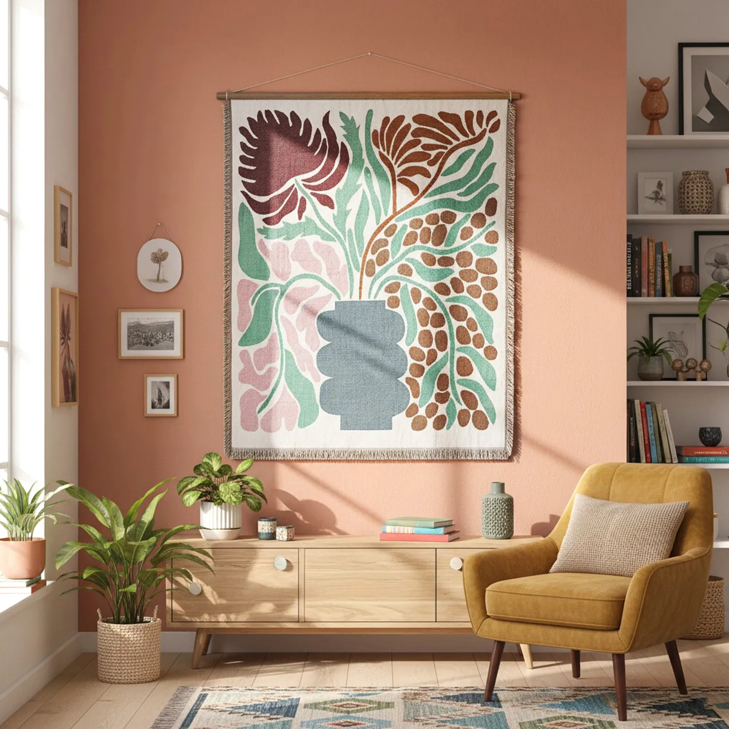 Prikrývky - Bloom Tapestry Blanket (multi)