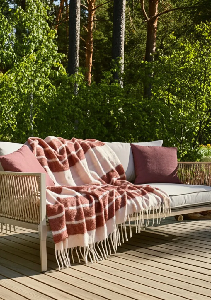 Deka z vlnenej zmesi - Charlotte (ružová)