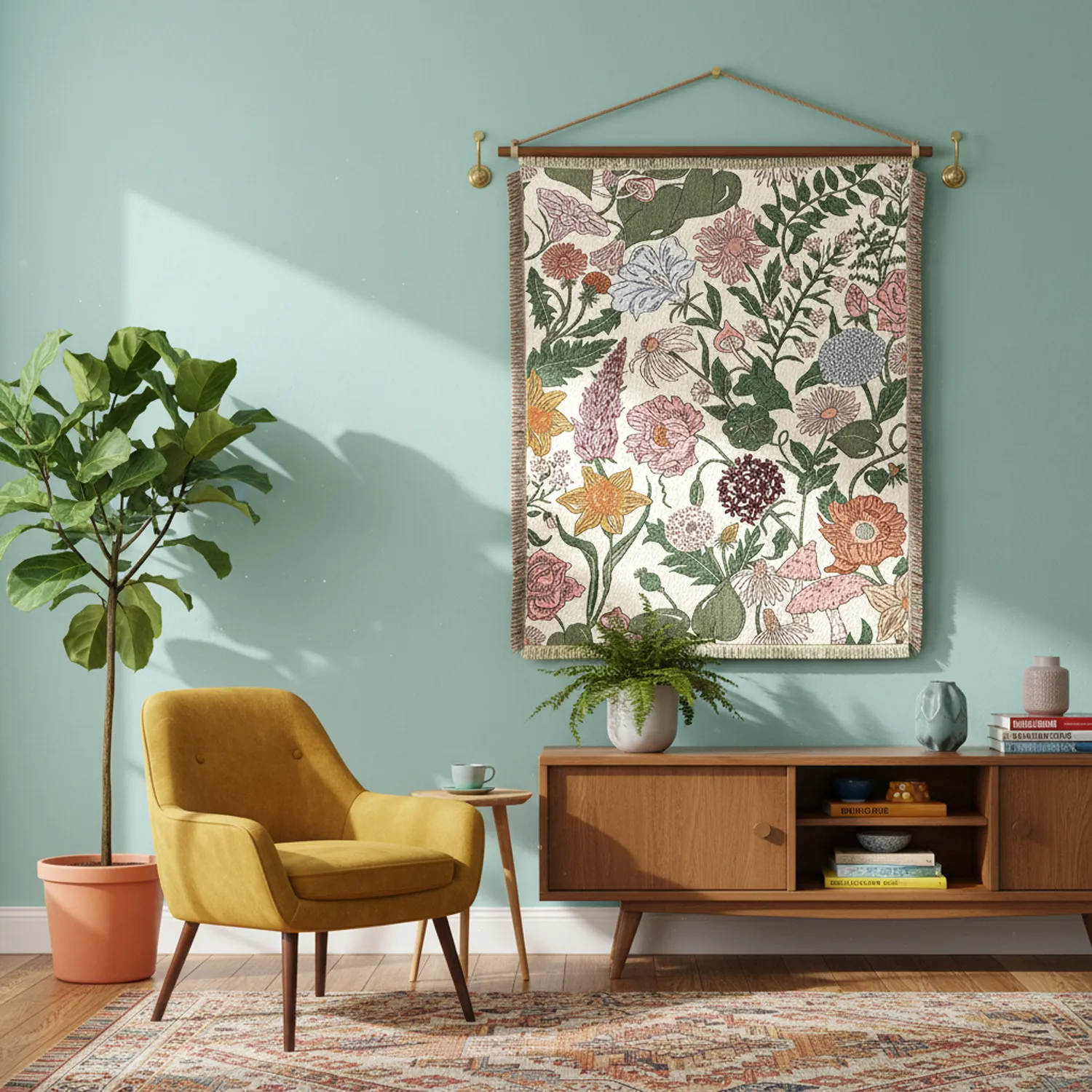 Prikrývky - Fiori Tapestry Blanket (multi)