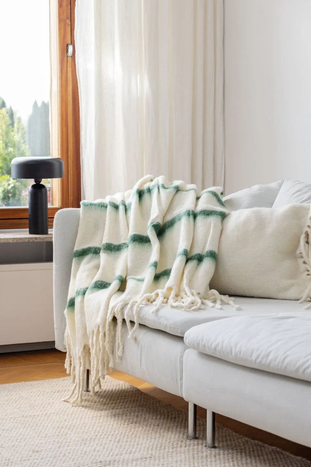 Deka z vlnenej zmesi - Miranda (zelená)