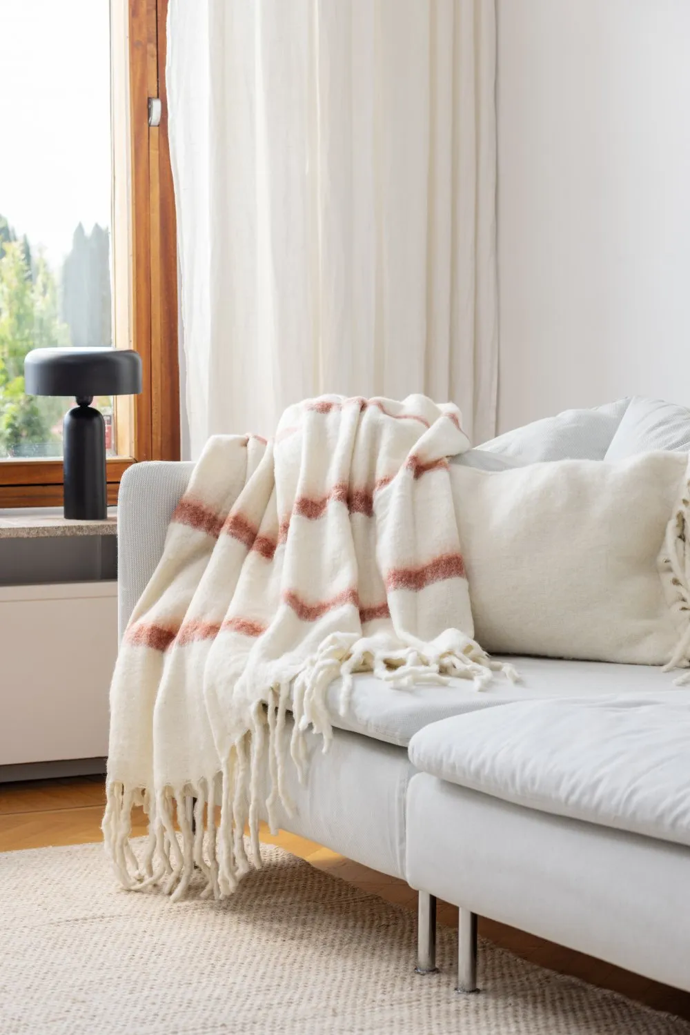 Deka z vlnenej zmesi - Miranda (ružová)