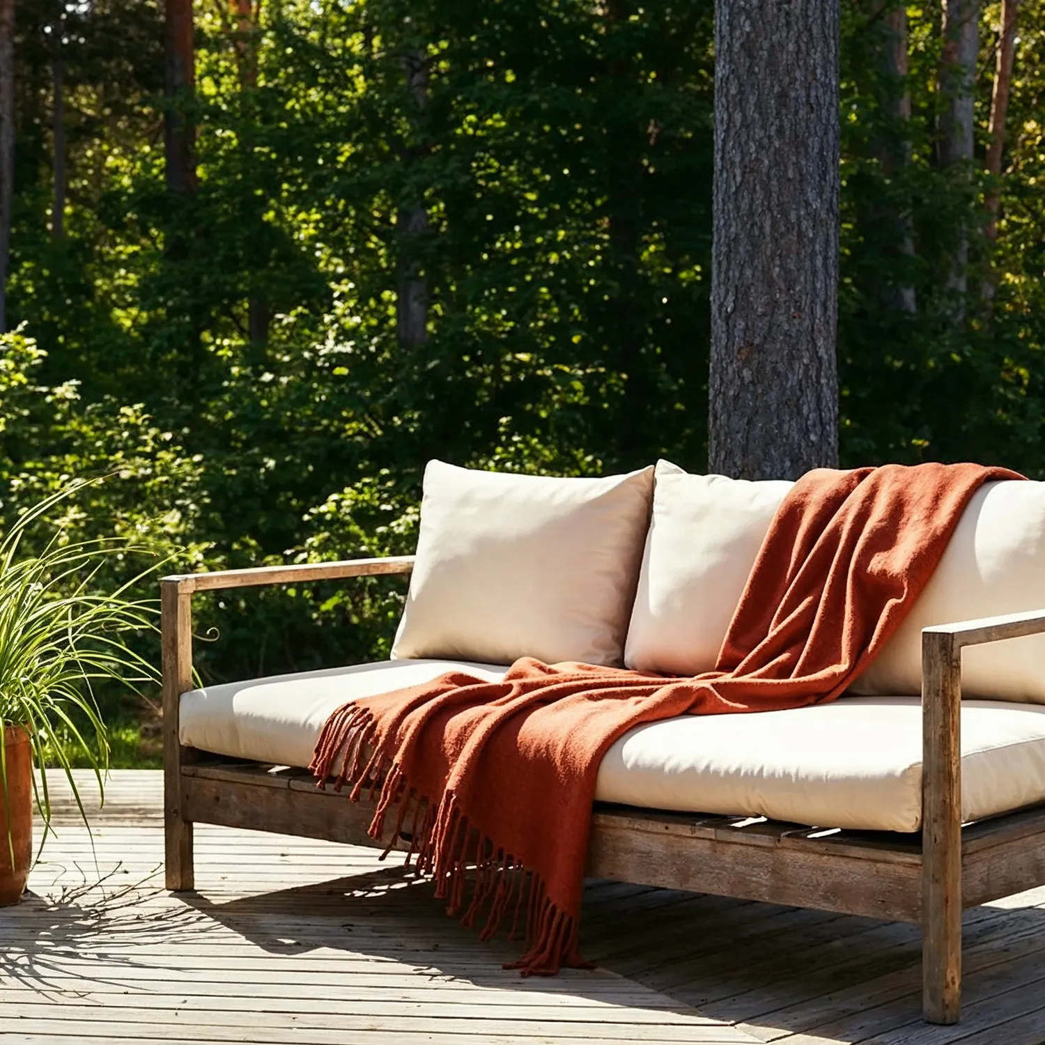 Deka z vlnenej zmesi - Samantha (meď)