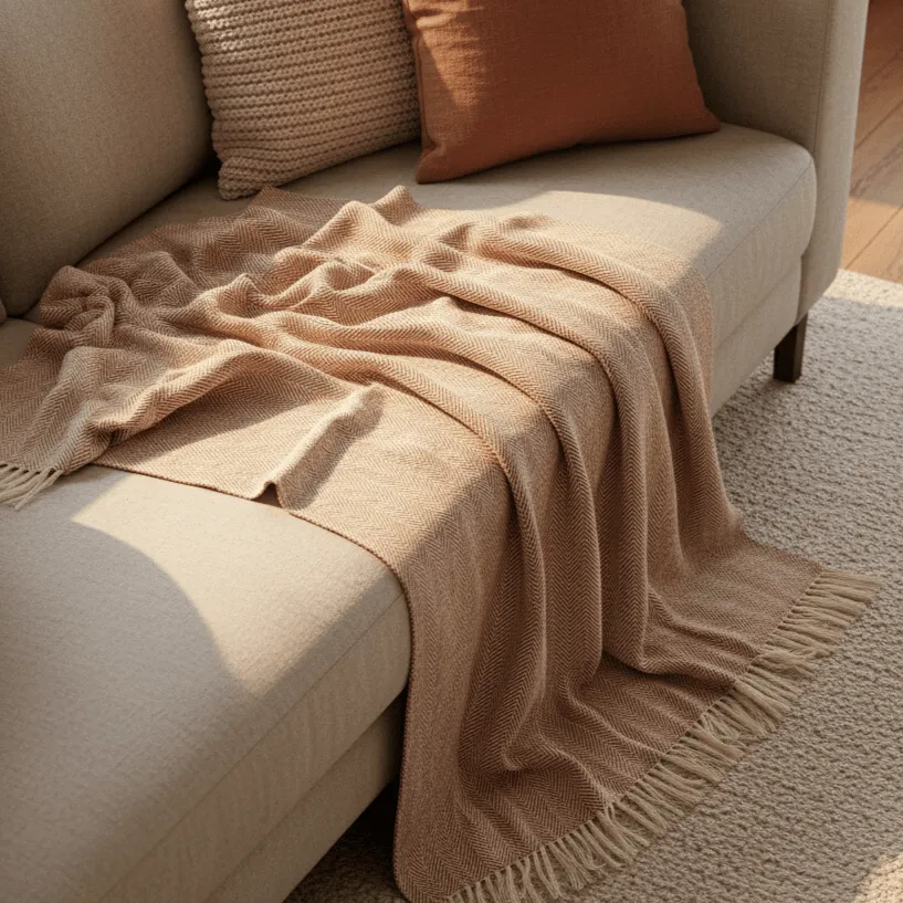 Dečky - Dečka z bavlny - Denisa Fishbone (hnědá/bílá)