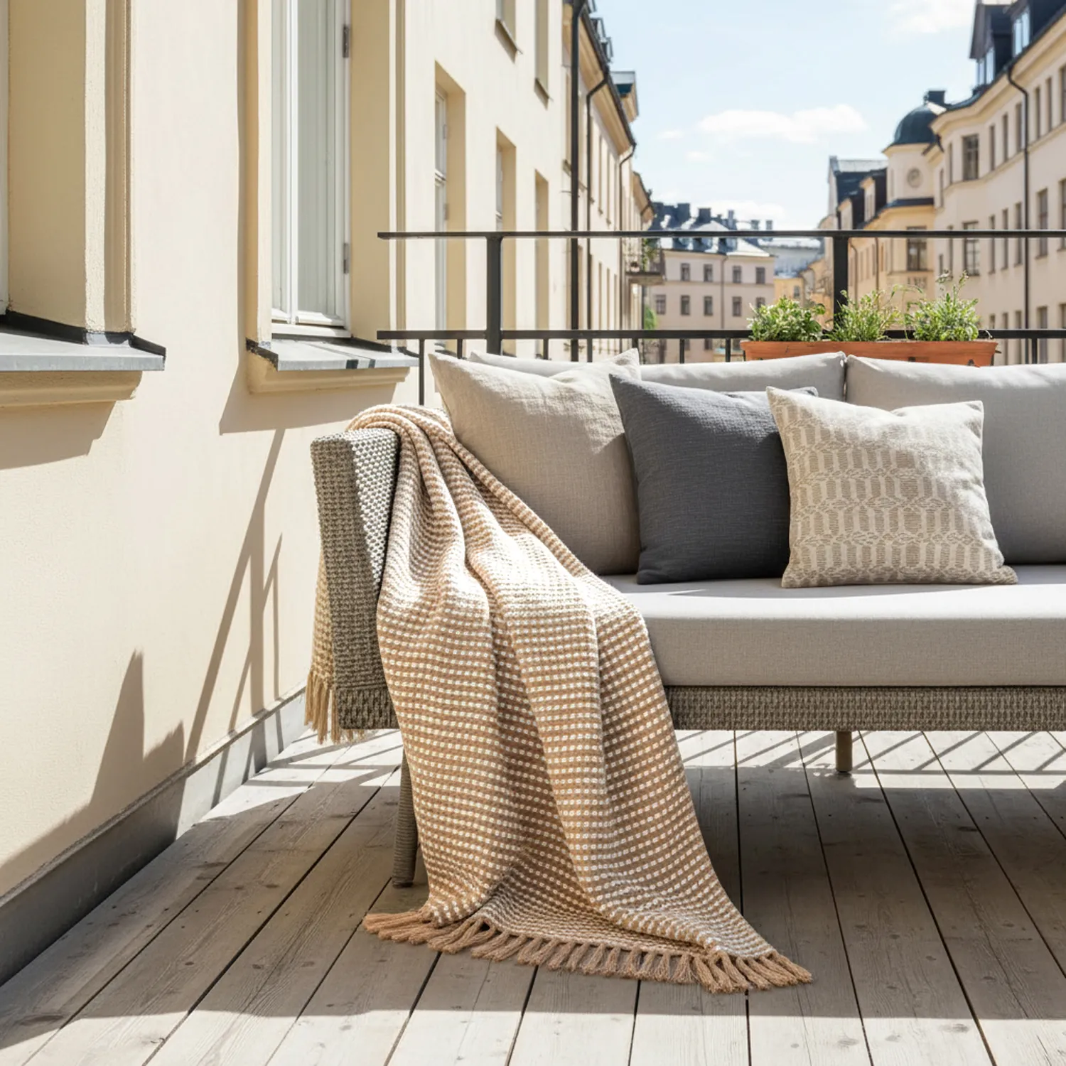 Prikrývky - Quebec Blanket (beige)