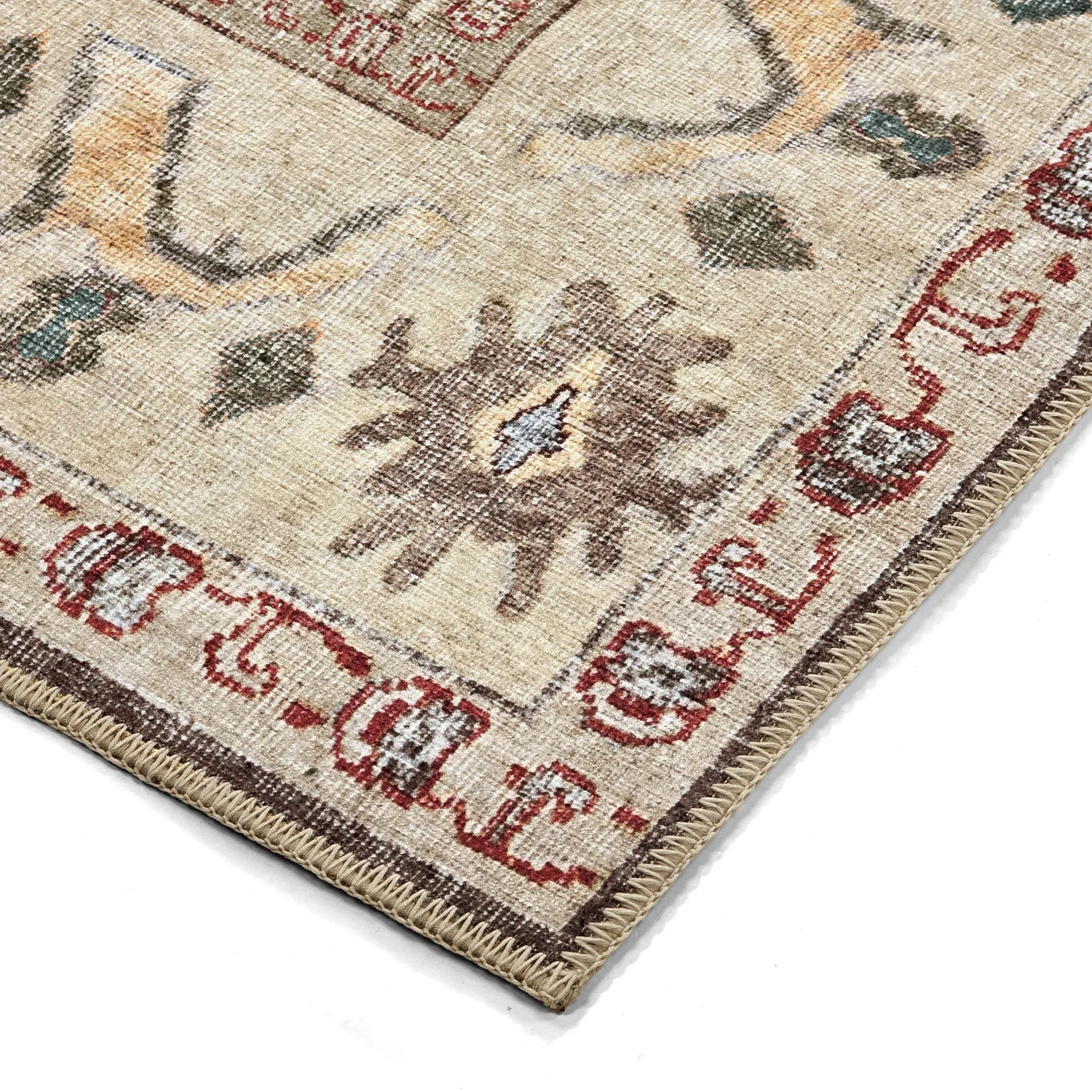 Plátený koberec - Adira (šedá/rúžová)