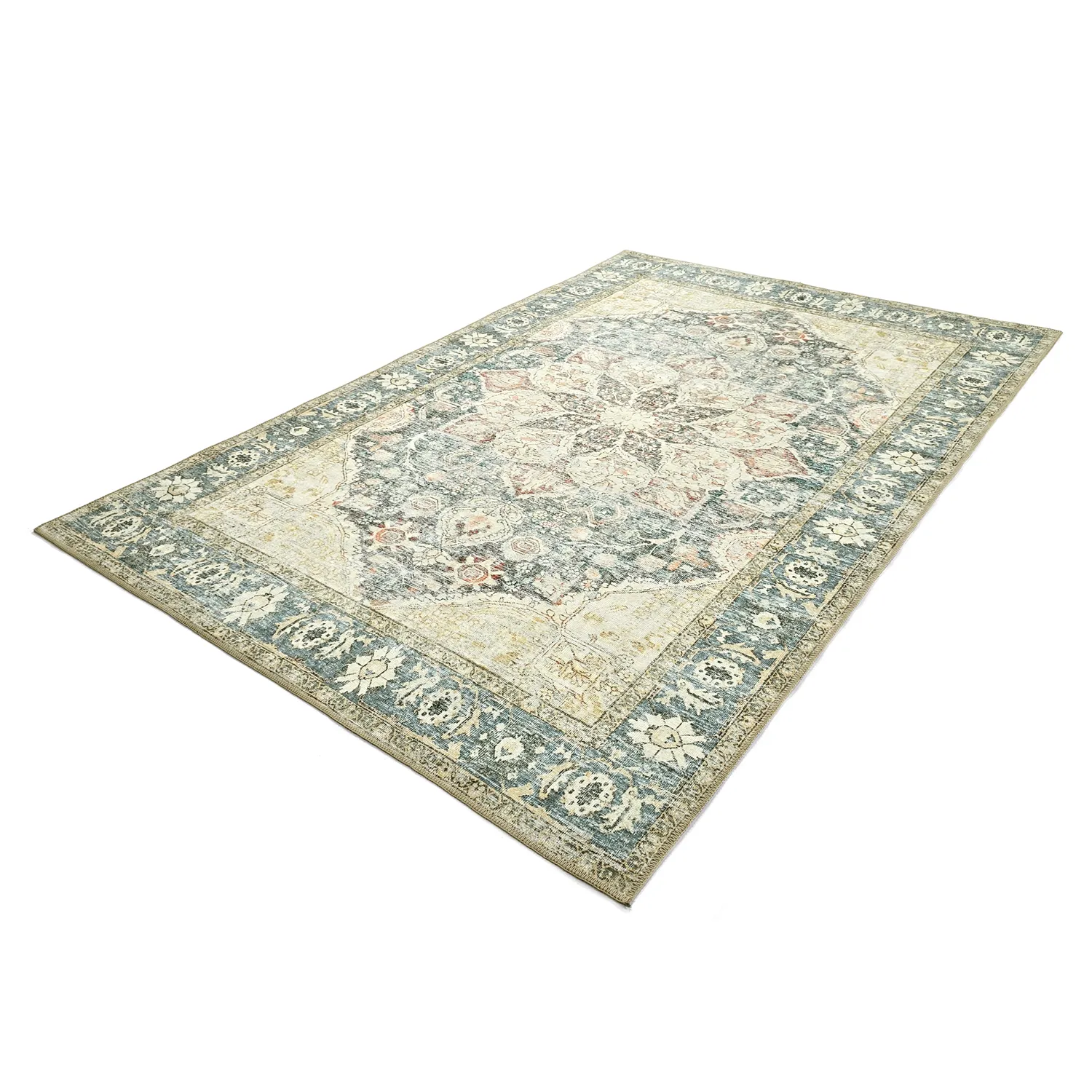 Koberec s plochým tkaním - Alvand (modrý)