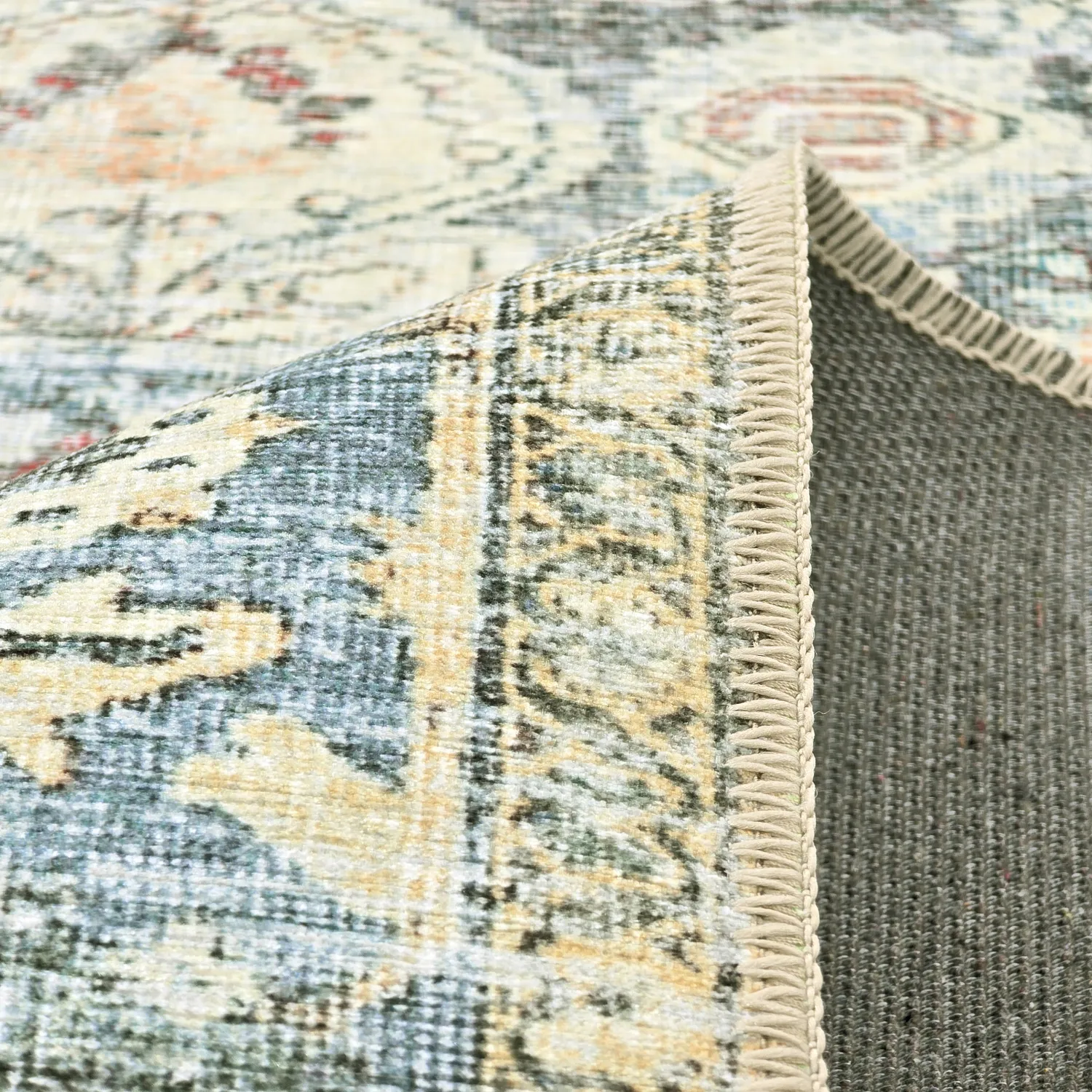 Koberec s plochým tkaním - Alvand (modrý)