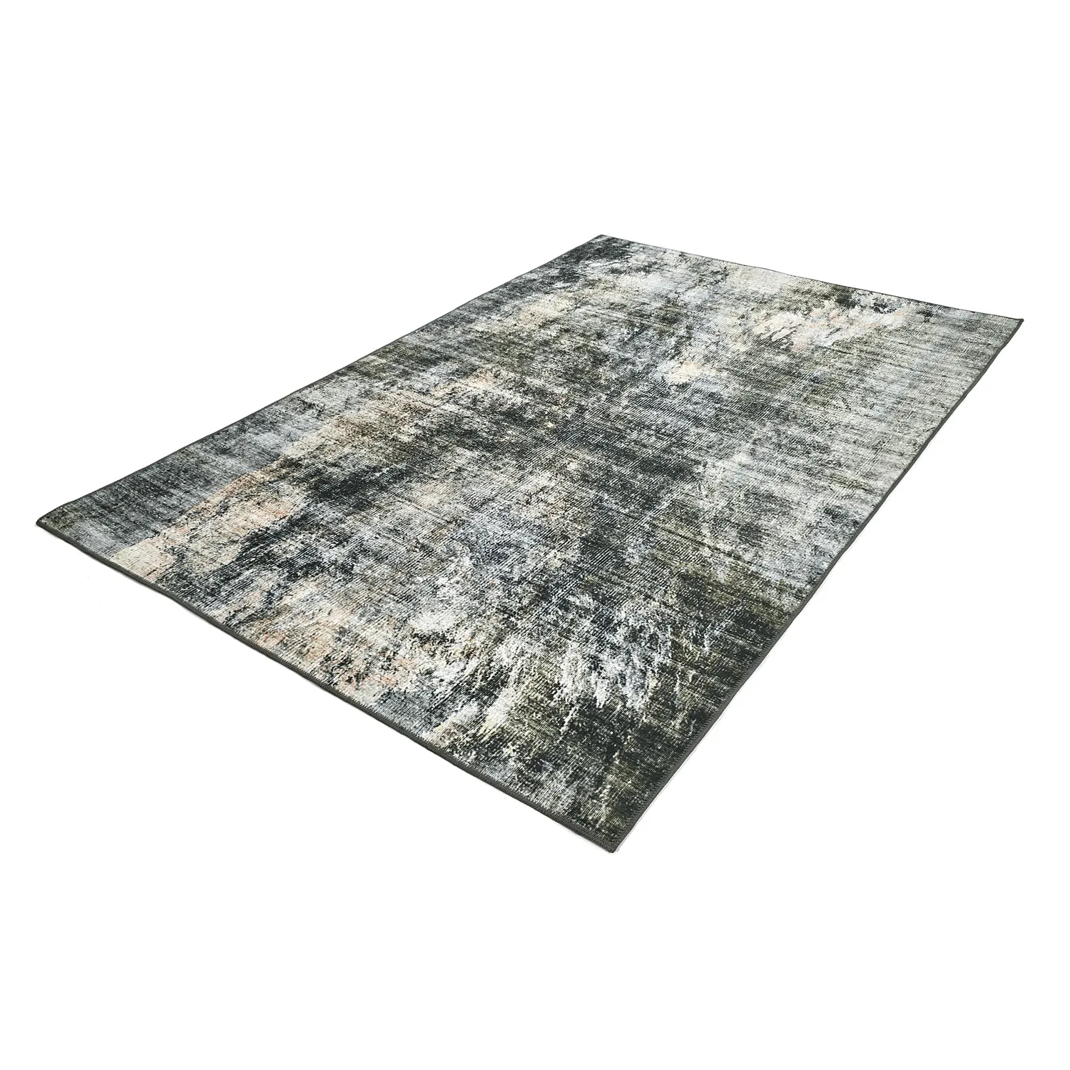 Koberec z plochého tkania - Bechar (čierny/multi)