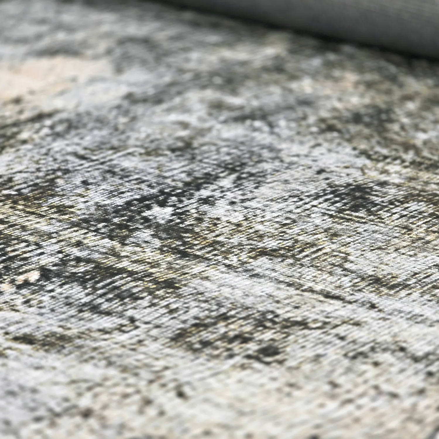 Koberec z plochého tkania - Bechar (čierny/multi)