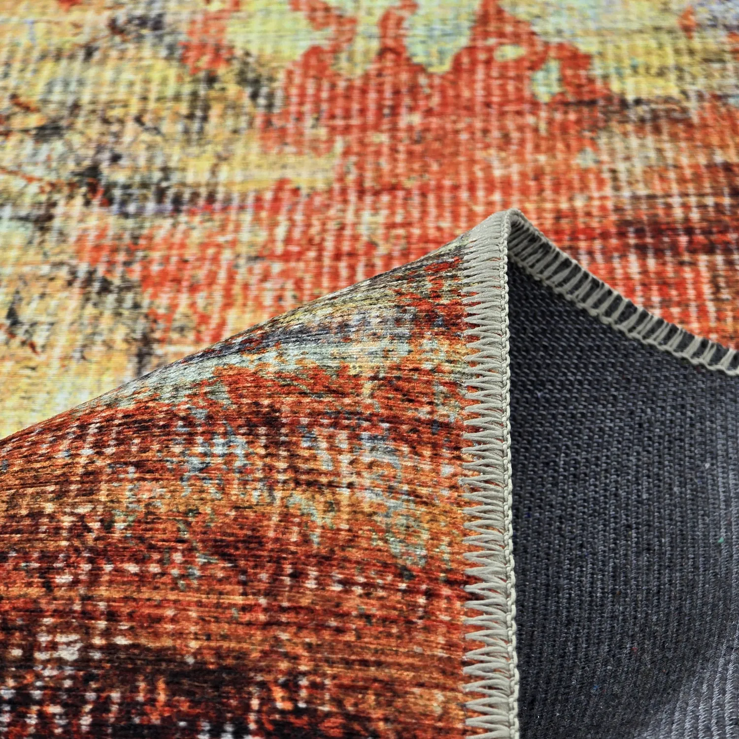 Koberec z plochého tkania - Bechar (červený/multi)