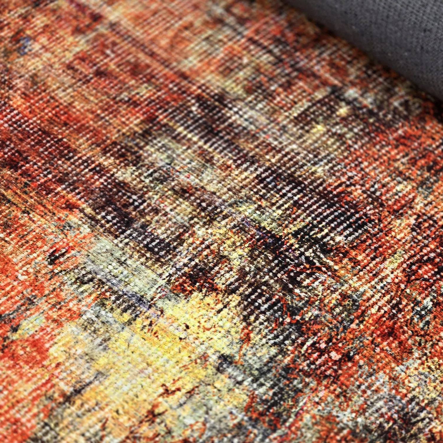 Koberec z plochého tkania - Bechar (červený/multi)