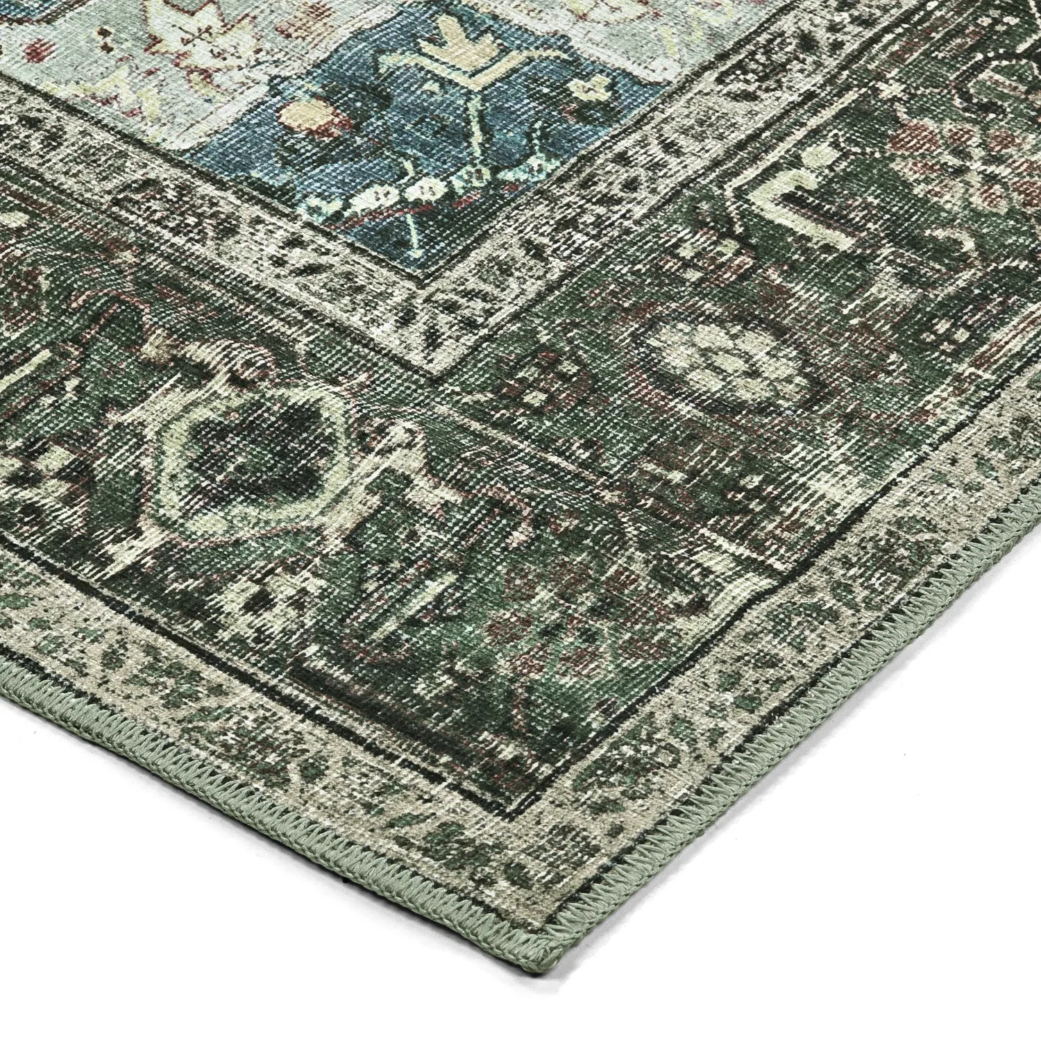 Plátený koberec - Birjand (zelený)