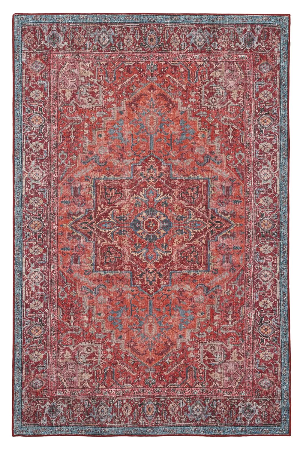 Plátený koberec - Birjand (červený)