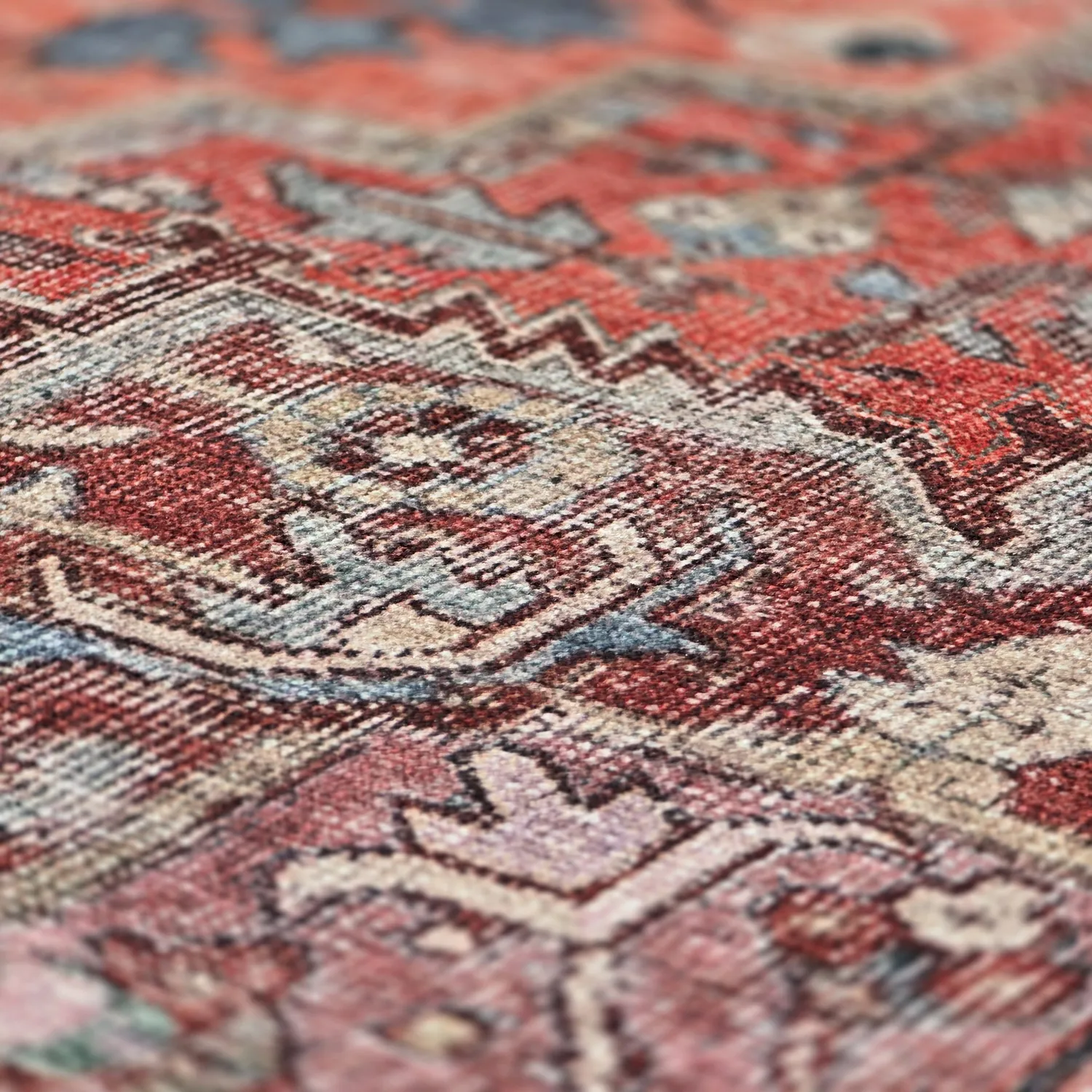 Plátený koberec - Birjand (červený)