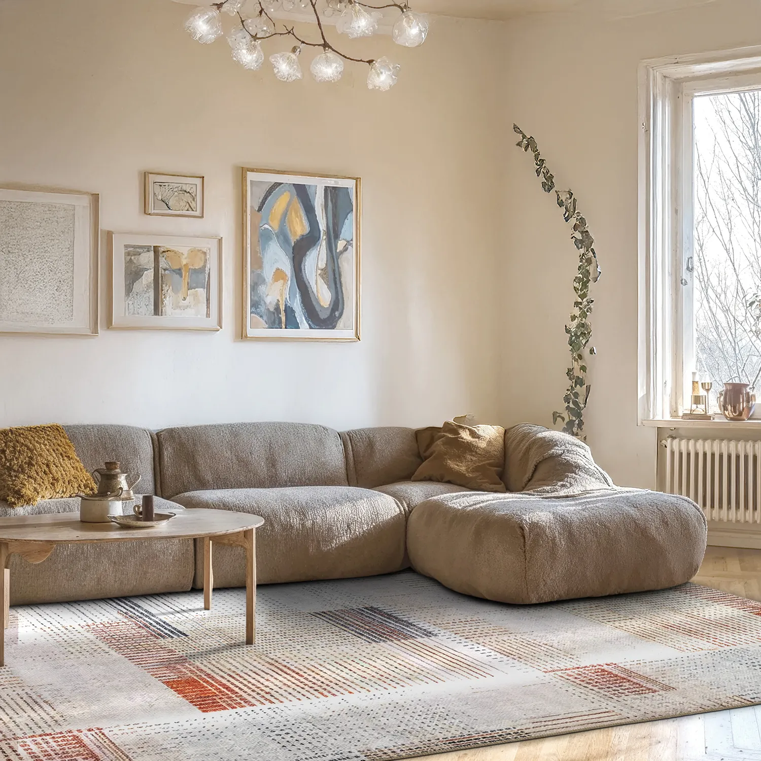 Koberec s plochým tkaním - Calla (červený)